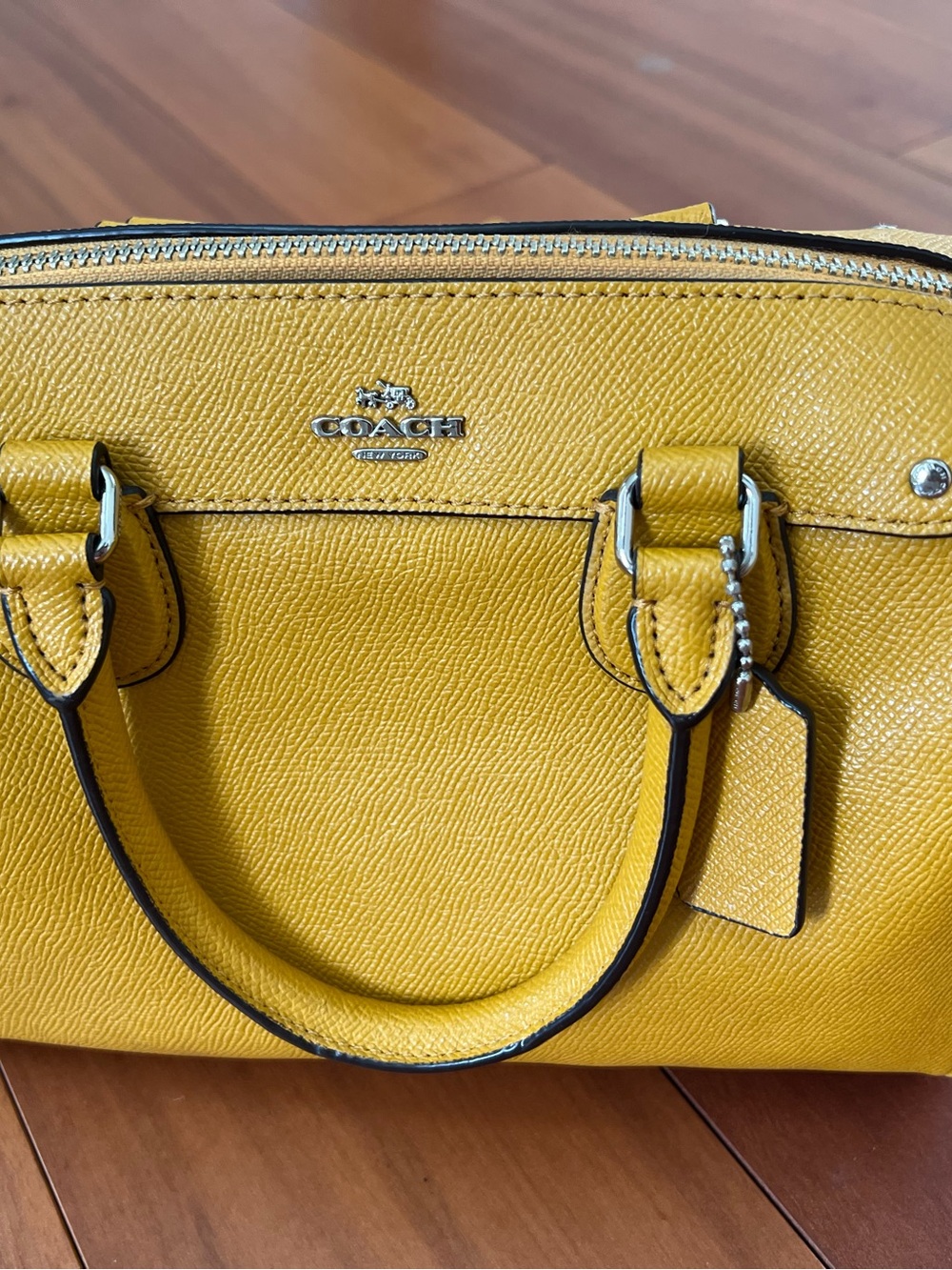 Coach Yellow Leather Mini Satchel